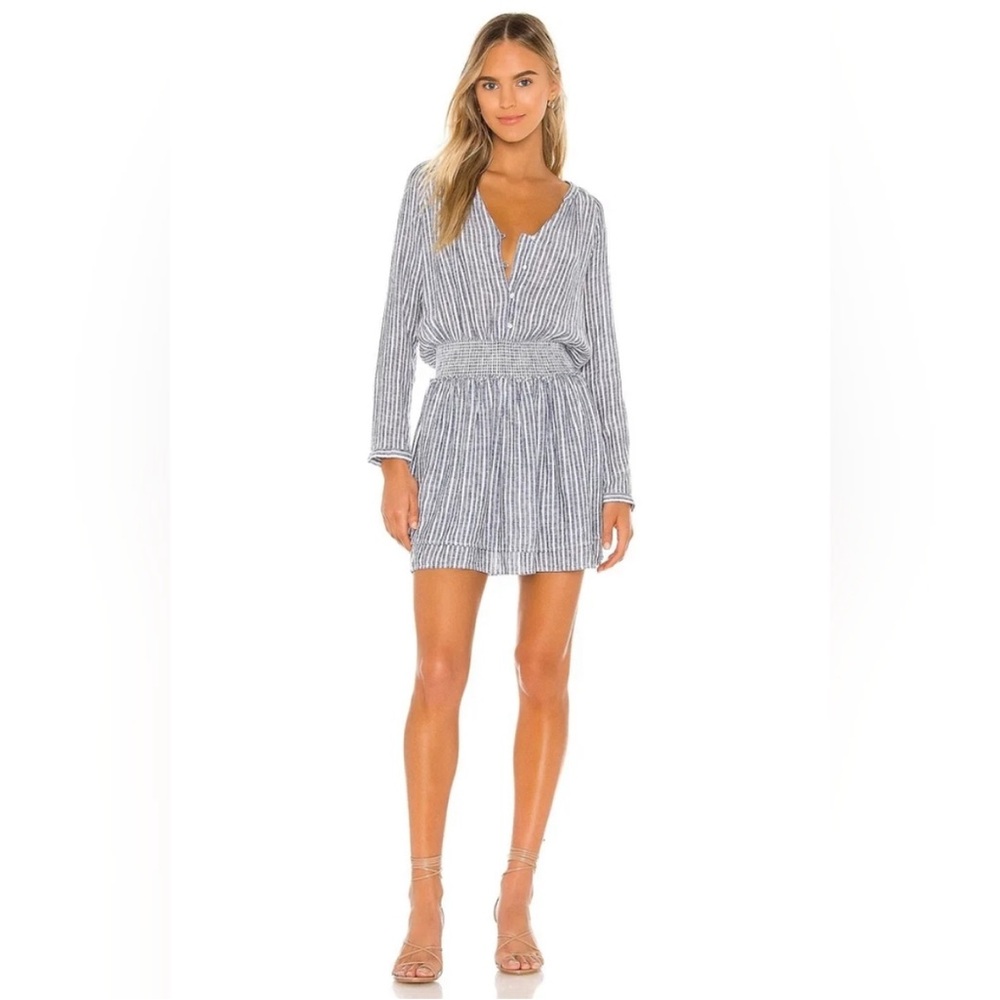 Rails Tahiti Striped Jasmine Smock Waisted Dress